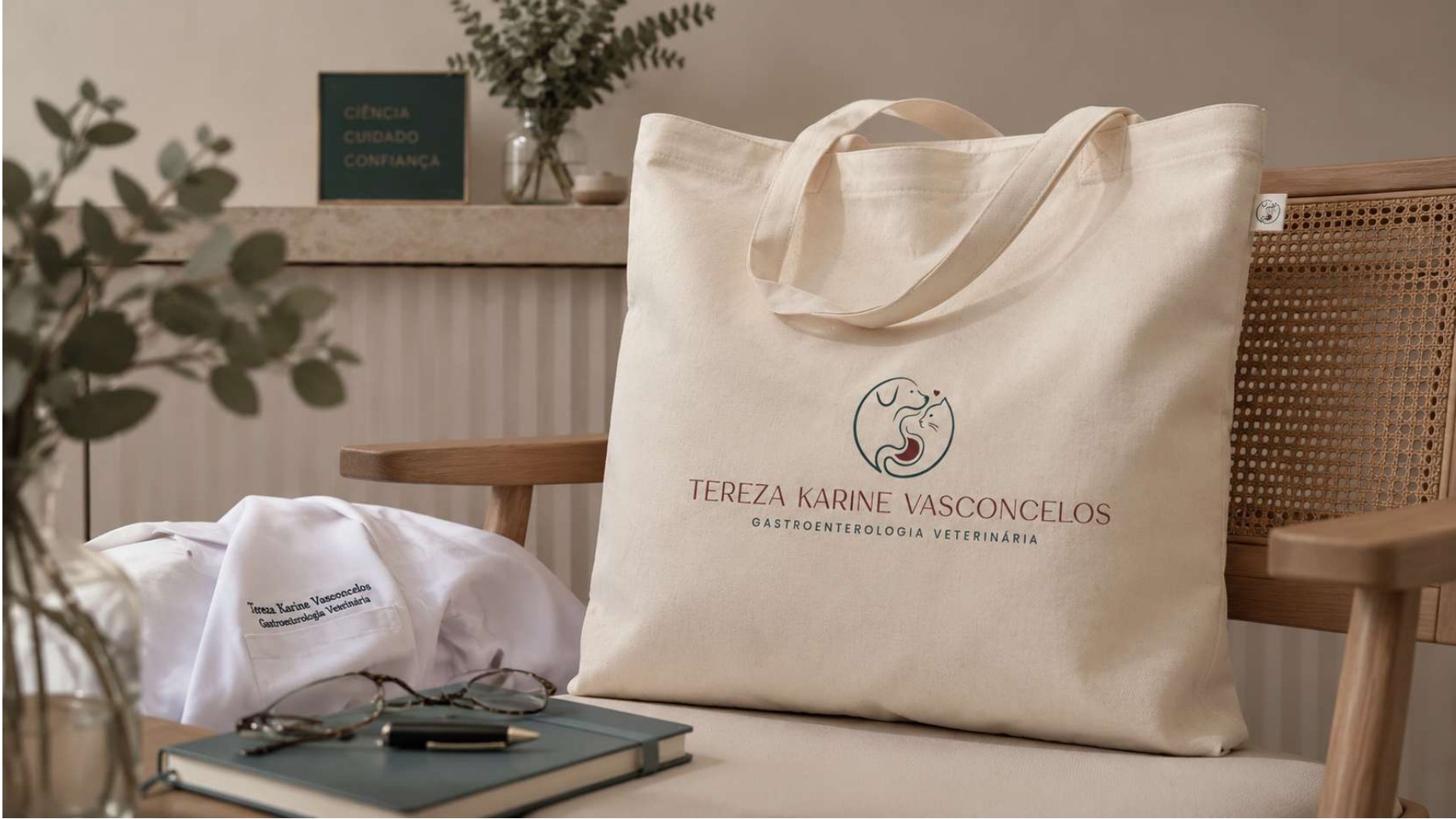 Tereza Karine: mockup da identidade visual, imagem 2